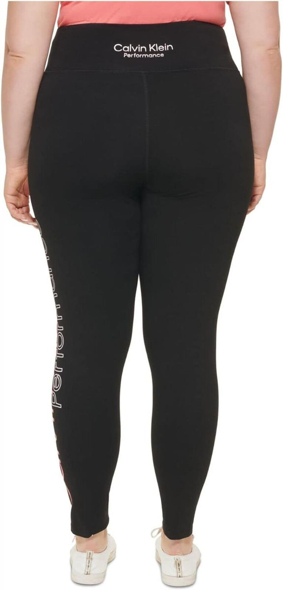 Calvin Klein Performance Jumbo-Logo High-Waist 7/8 Length Leggings