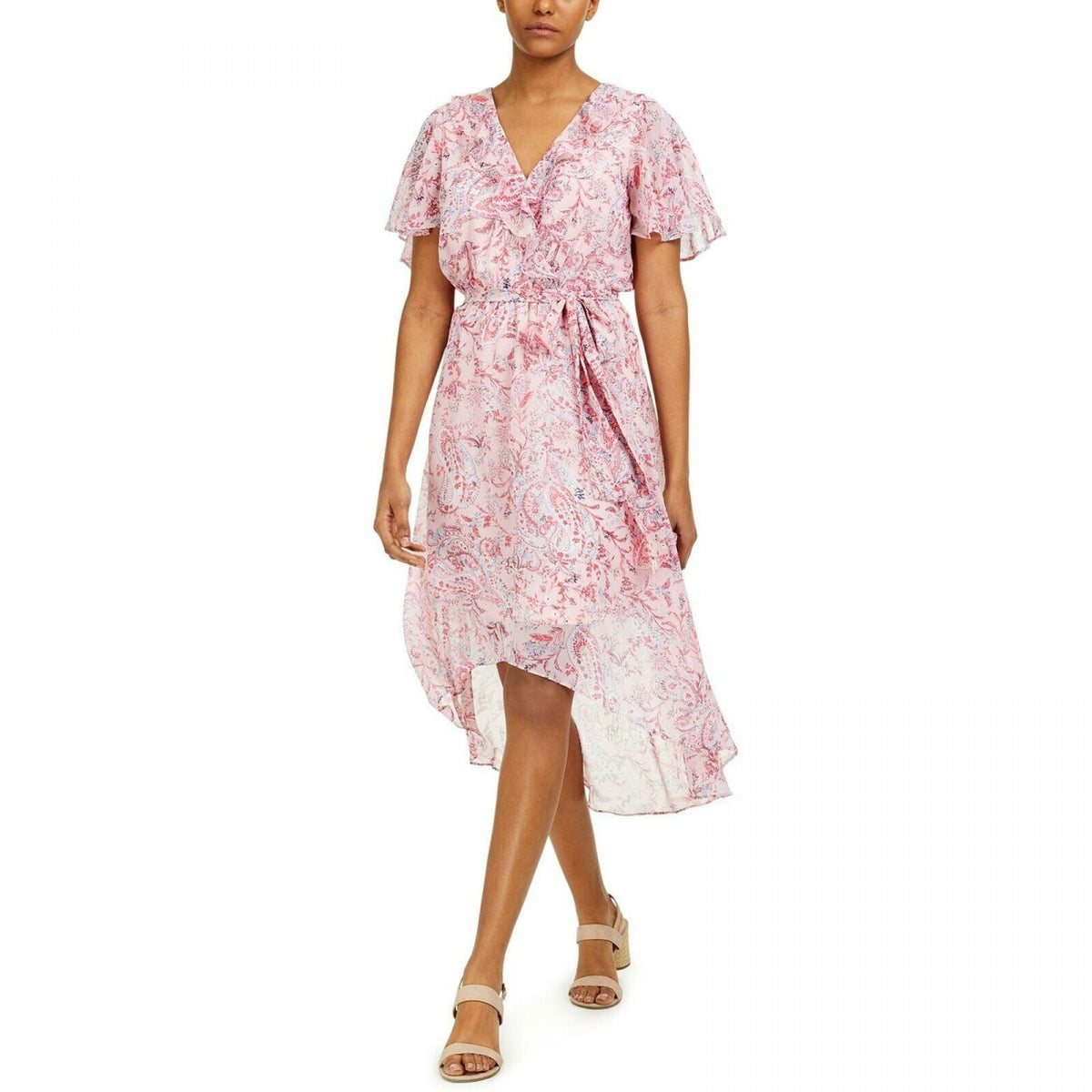 Bar III Women's Printed High Low Dress – Biggybargains