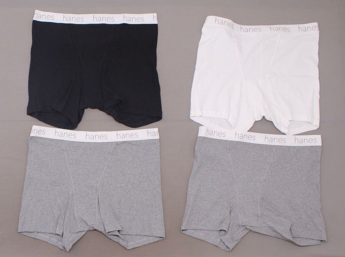 Hanes Premium Women's 4pk Cotton Mid-Thigh Comfortsoft Waistband Boxer  Briefs S
