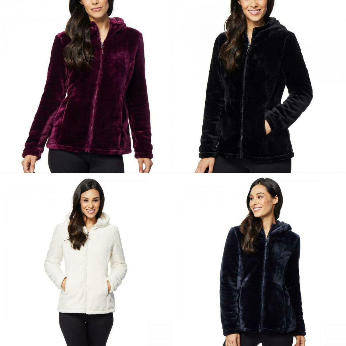 32 degrees heat outlet faux fur jacket