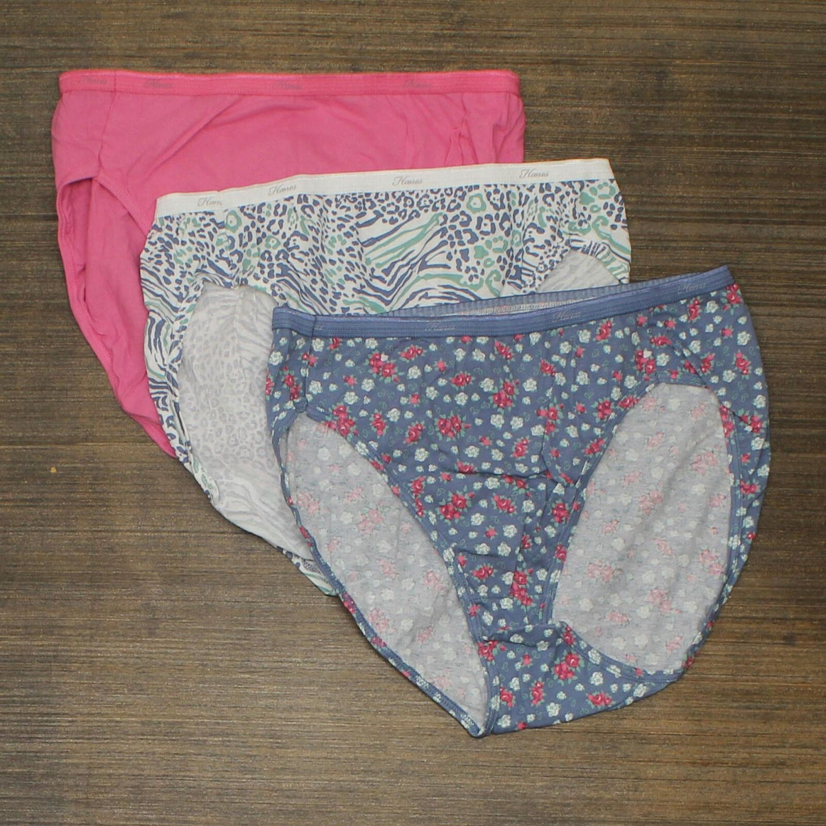 Just My Size by Hanes 6 Pairs Women's Cotton Briefs Panties – Biggybargains