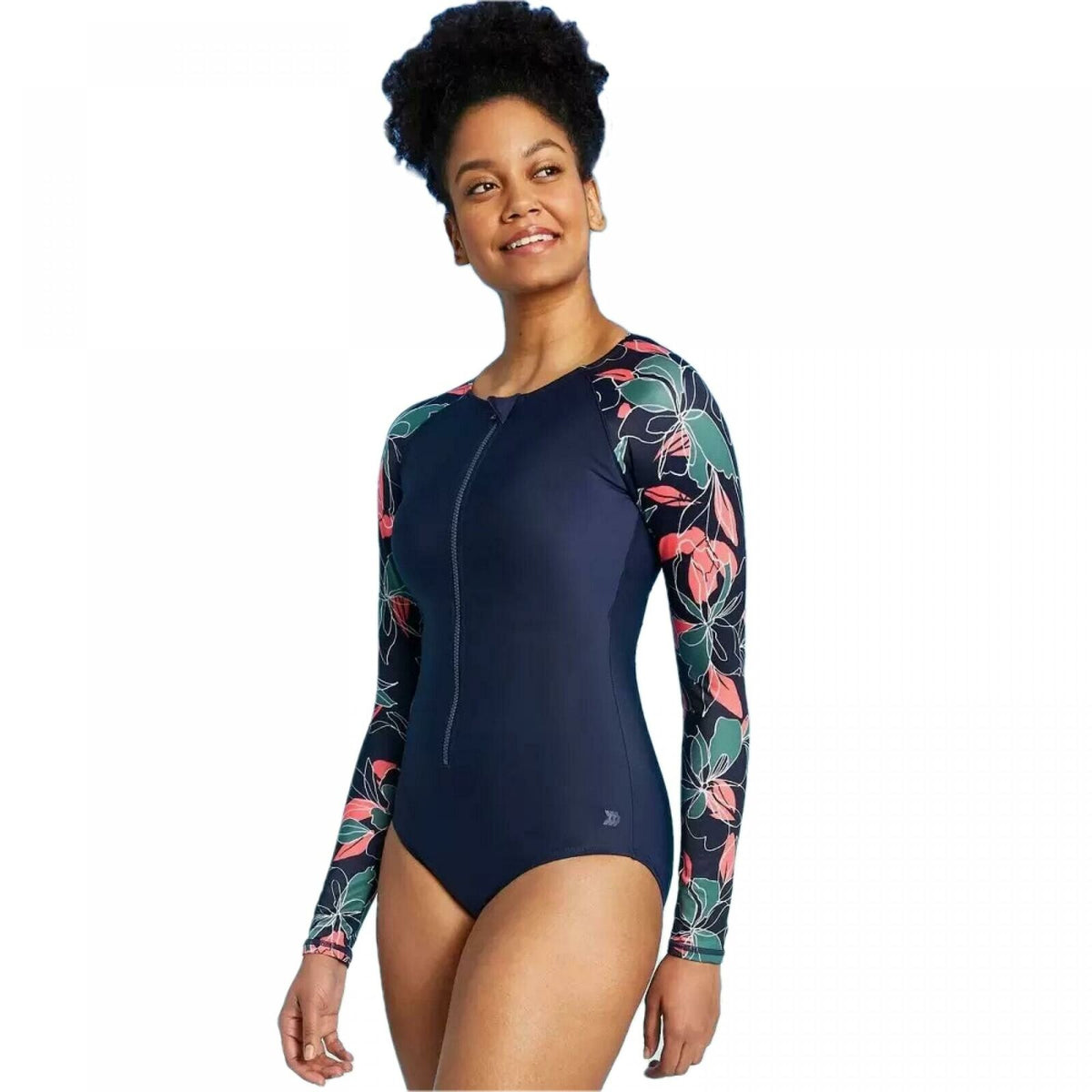 All In Motion Women s Long Sleeve One Piece Rashguard Swimsuit