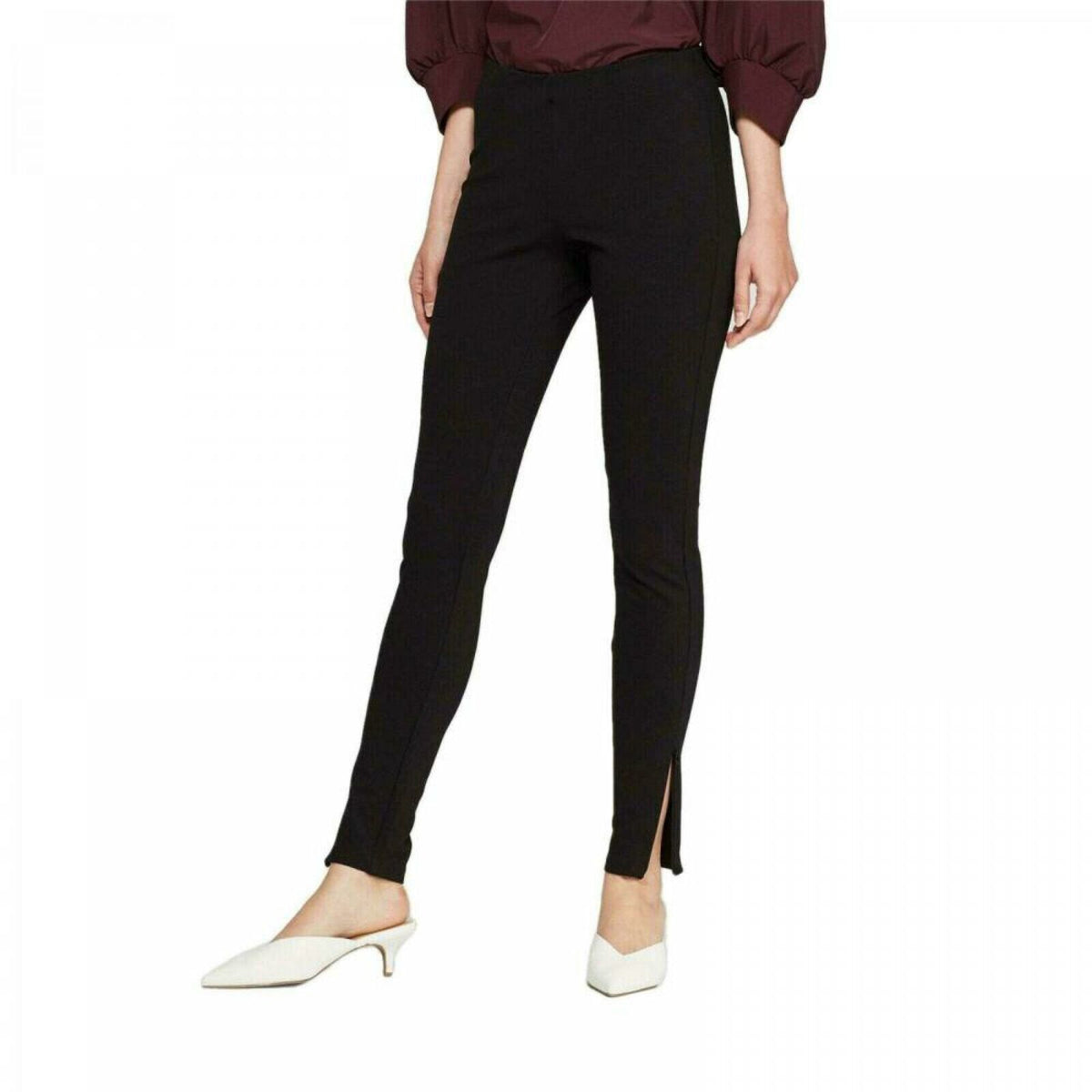 A New Day Women's Solid Wide Waistband Ponte Leggings – Biggybargains