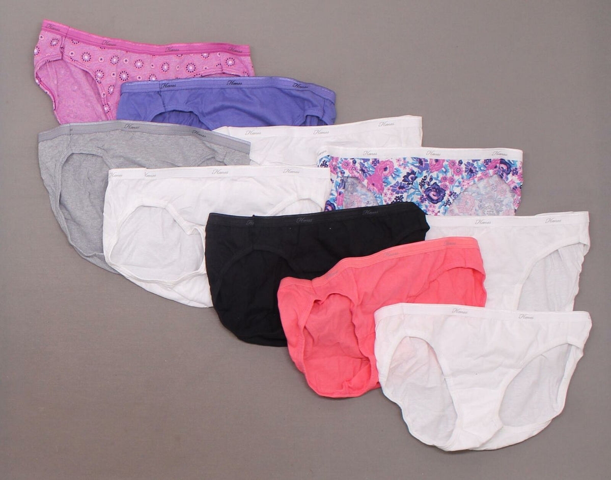 Hanes 10 Pairs Women's Cotton Bikini Panties – Biggybargains