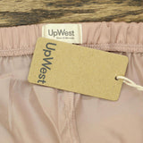 Upwest Womens Surplice Sleep Shorts Blush Pink Brown M