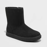 Cat & Jack Girls Holland Zipper Shearling Style Boots 88435448 Black 5