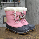 Cat & Jack Girls Faux Fur Kit Winter Boots AEX51 Pink 6