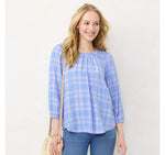 Lc Lauren Conrad Women's Flowy Puff Sleeve Top WL21W031RP