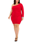 City Studios Trendy Plus Size One-Shoulder Bodycon Dress 8415AC9PD1