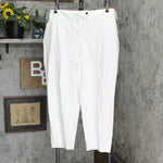 Anne Klein Plus Size Beacon Hill Cropped Pants 10839911 White 16W