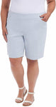 Hilary Radley Womens Midweight Mid Rise Pull On Bermuda Short 1364095