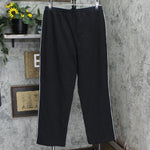 Unbranded Womens Vintage Open Bottom Cotton Fleece Sweatpants with Trim 400094