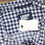 Lands' End Womens Long Sleeve Pattern Dress Shirt 484700