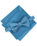 Alfani Men's Solid Texture Pocket Square and Bowtie 1AFS0-4001