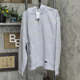 Wt02 Mens Basic Fleece Pull Over Hoodie Hooded Sweatshirt Heather Gray XL