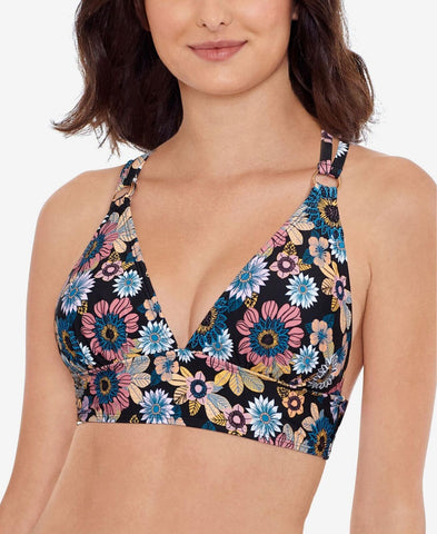 Salt + Cove Juniors' In Full Bloom Strappy Bikini Top 805105