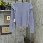 Lc Lauren Conrad Womens Cable-Knit Ruffle Sweater WL23S021RS