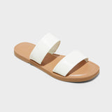 Universal Thread Women's Dora Footbed Sandals 89254693 Cream Off White 9M