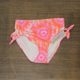 Sundazed Tatum Tie-Dyed Side-Tie High-Waist Bikini Bottoms F70094