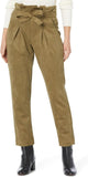 DKNY Womens Trousers Pants with Tie Waist UH2PD202 Olive Green 14