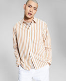 And Now This Men's Striped Long-Sleeve Shirt MAS0040