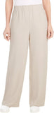 Hilary Radley Womens Wide Leg Crinkle Pants With Elastic Waistband 1777947