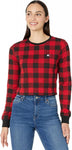 Tommy Jeans Womens Buffalo Plaid French Terry Sweatshirt T2IHHEIF