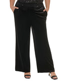 Calvin Klein Womens Plus Size Velvet Wide-Leg Pants X27P1994