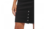 Calvin Klein Womens Petite Button-Trim Knee-Length Pencil Skirt T28SP482