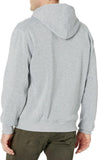 Wt02 Mens Basic Fleece Pull Over Hoodie Hooded Sweatshirt Heather Gray XL