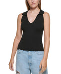 Dkny Jeans Womens Polo Tank Sweater E21SAA29