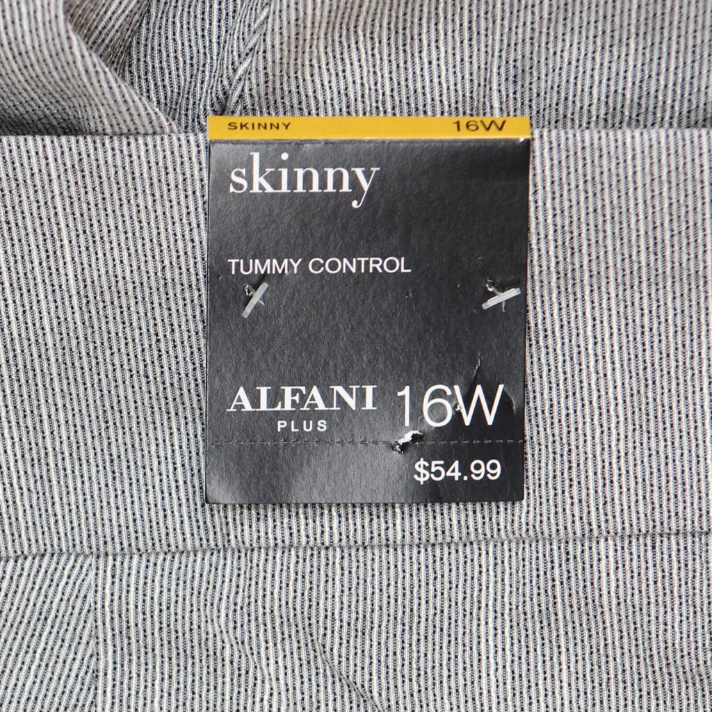 Alfani Women's Plus Size Tummy-Control Pull-On Skinny Pants Teal