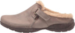 Clarks Women's Roseville Clog Flats Shoes 26162238 Dark Taupe Leather Brown 6.5M