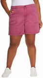 Gloria Vanderbilt Womens Elastic Waist Utlity Shorts 1751721