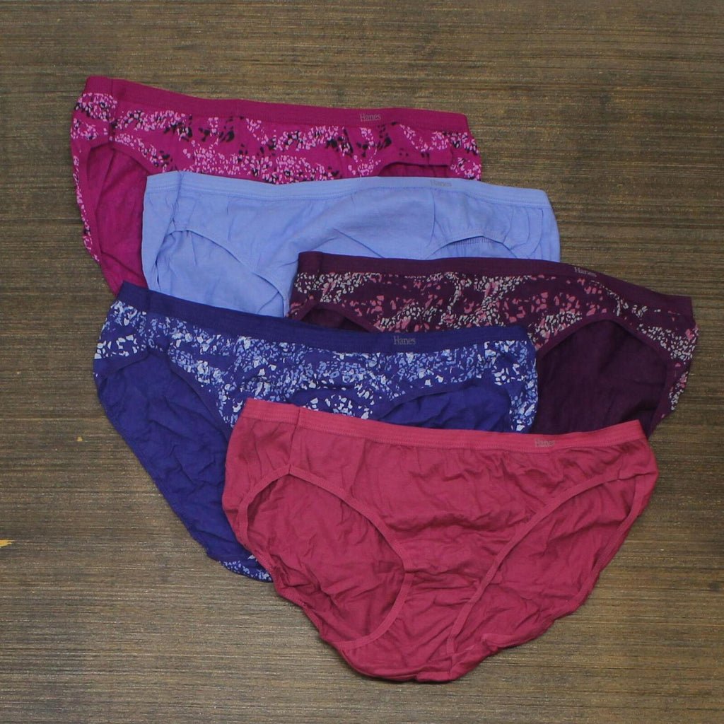 5pk Cotton Bikini Panties, Clothing