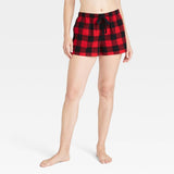 Stars Above Women's Plaid Flannel Pajama Shorts 82486963