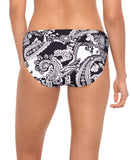 Lauren Ralph Lauren Graphic Paisley Hipster Bikini Black White 8 20145052