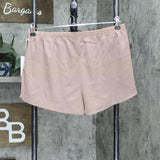 Upwest Womens Surplice Sleep Shorts Blush Pink Brown M