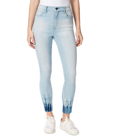 Frayed Denim High Rise Skinny Jeans 30156906