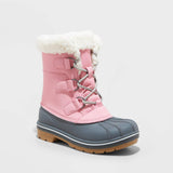 Cat & Jack Girls' Kit Winter Boots AEX51 Pink 3