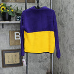 NFL Minnesota Vikings Juniors Long Sleeve 1/4 Snap Sherpa Sweatshirt