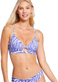 Shade And Shore Women's Longline Keyhole Bralette Bikini Top 83998650