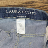 Laura Scott Womens Classic Slim Fit Mid Rise Jeans S23554-2