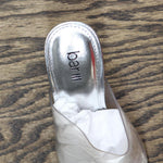 Bar III Womens Cherr Padded Insole Slip On Mule Sandals Clear Vinyl Gray 8.5M