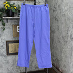 Unbranded Womens Vintage Open Bottom Cotton Fleece Sweatpants with Trim 400094