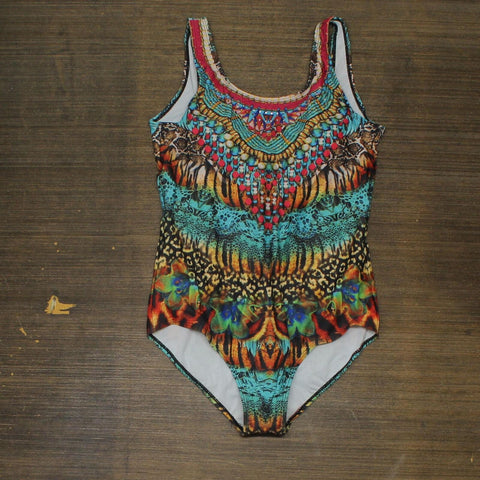 Unbranded Womens Rhinestone One Piece Swimsuit 164ed82f7a547e Multicolor M