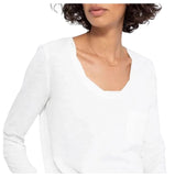 Social Standard by Sanctuary Women's Dylan Scoop Neck Long Sleeve T-Shirt Tee