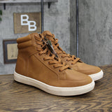 Goodfellow & Co Mens Travis High Top Sneaker 88082943 Cognac Brown 9.5M