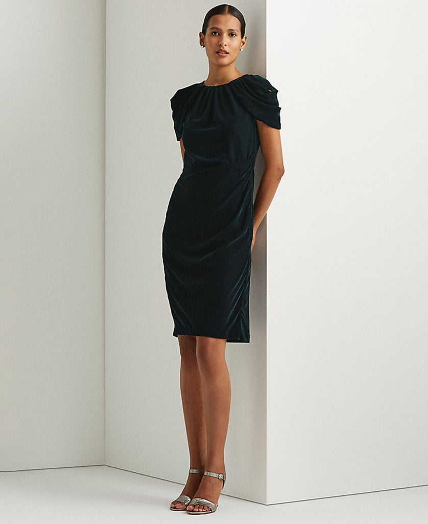 Lauren ralph lauren outlet velvet dress