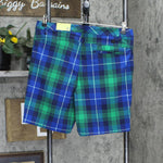 All In Motion Men's Plaid Golf Shorts 8" Inseam 87206075